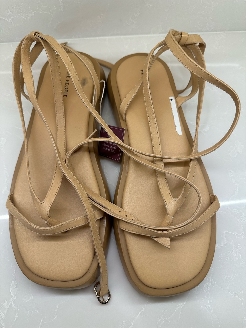 NWT || Free People Winnie Wrap Flatform Sandal. Size: 9.5 Women’s